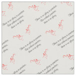 There is no Glory in Practice Motivational Quote Fabric