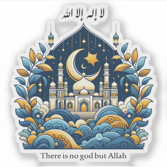 There is no god but Allah Sticker (Front)