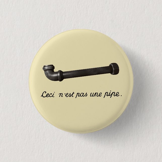 There is No Pipe Pinback Button (Front)