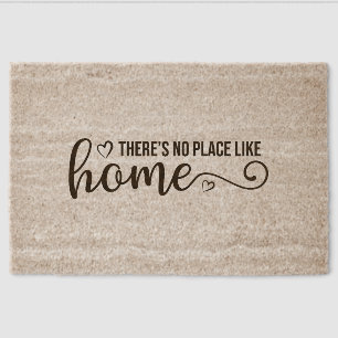 There is no place like home fiber doormat