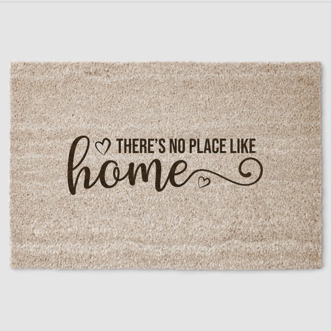 There is no place like home  fiber doormat (Front)