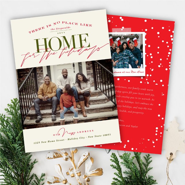 There is No Place Like Home For The Holidays Photo Holiday Card (Creator Uploaded)