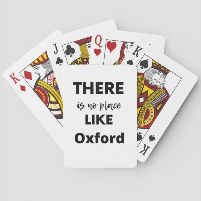 there is no place like Oxford Poker Cards (Back)