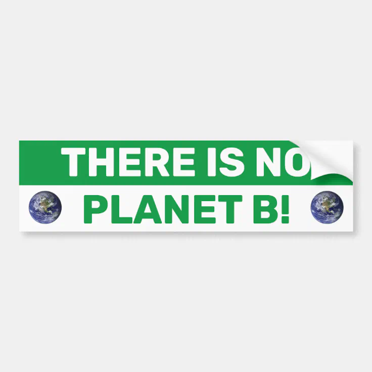 There Is No Planet B Bumper Sticker | Zazzle