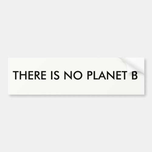 THERE IS NO PLANET B BUMPER STICKER