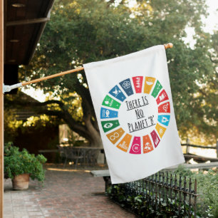 There Is No Planet B Climate Change Global Warming House Flag