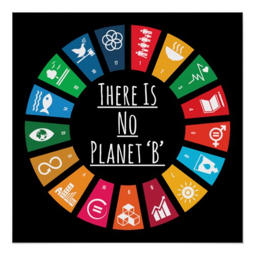 There Is No Planet B Climate Change Global Warming Poster