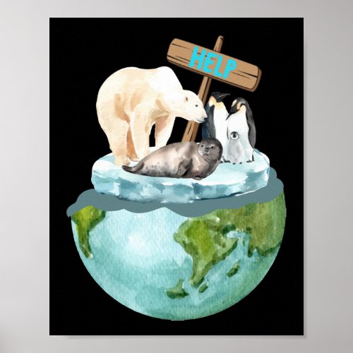 There Is No Planet B  Climate Change Poster