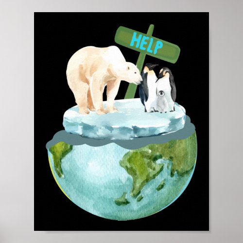 There Is No Planet B  Climate Change Poster