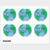 There Is No Planet B - Earth Classic Round Sticker | Zazzle