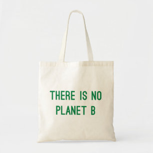There is No Planet B Eco Friendly Tote Bag in Gree