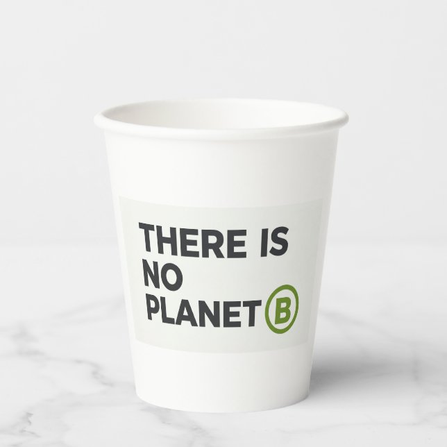 There Is No Planet B Environmentalist  Paper Cups (Front)