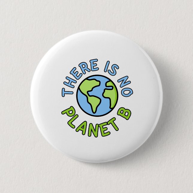 There is No Planet B - Plan B Button (Front)