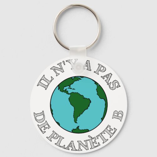 There is no planet B _ Planet Earth _ Climate Keychain