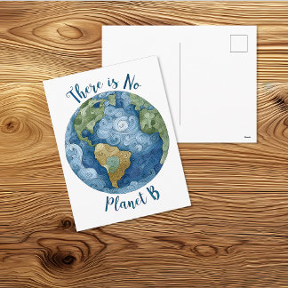 There Is No Planet B Postcard