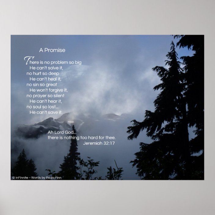 There Is No Problem inspirational Poster Zazzle