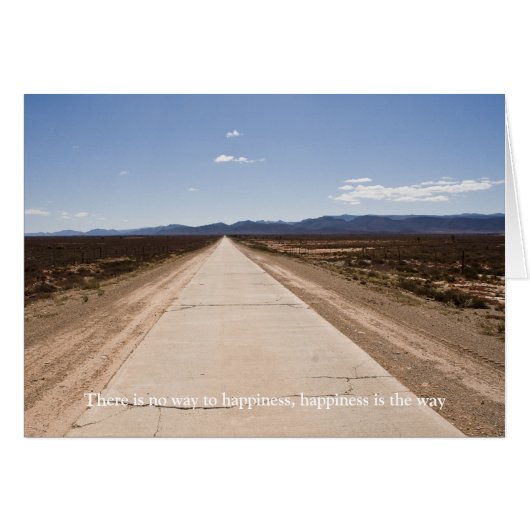 There is no way to happiness cards (Front Horizontal)
