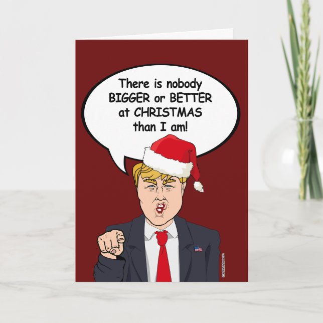 There is nobody better at Christmas than Trump Holiday Card (Front)