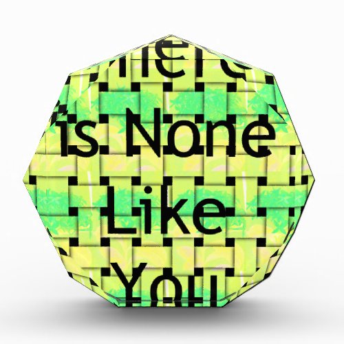 There is non like you Woven African  Text Design  Award