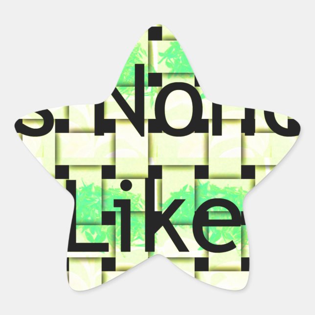 There Is None Like You Art Print Star Sticker (Front)