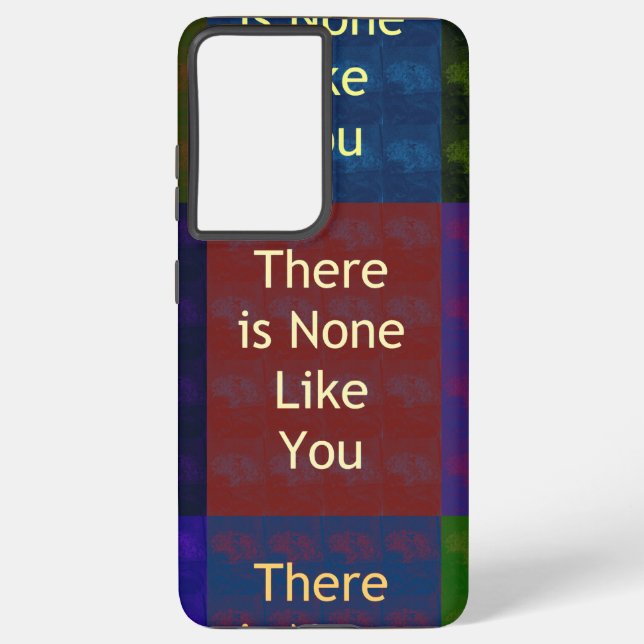 "There Is None Like You": Mosaic Grid Inspirationa Samsung Galaxy Case (Back)