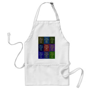 There Is None Like You: Mosaic Grid Kitchen Wear Adult Apron