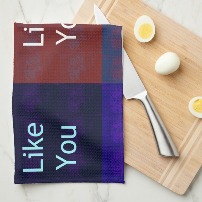There Is None Like You: Mosaic Grid Kitchen Wear Towel (Quarter Fold)
