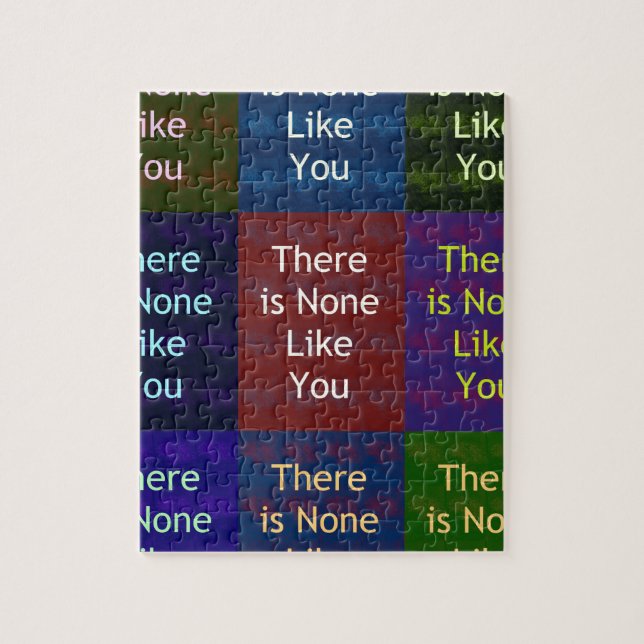 "There Is None Like You": The Mosaic Grid Communic Jigsaw Puzzle (Vertical)
