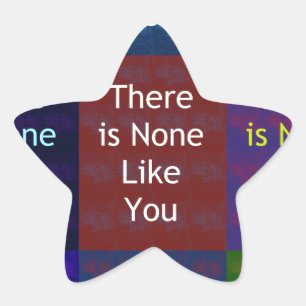 "There Is None Like You": The Mosaic Grid Communic Star Sticker