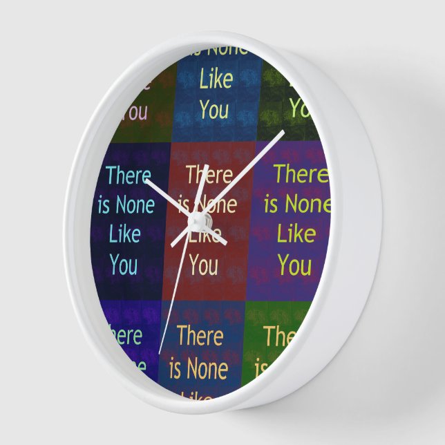 "There Is None Like You": The Mosaic Grid Display  Clock (Angle)