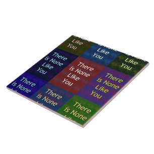 There Is None Like You": The Mosaic Grid Tabletop Ceramic Tile