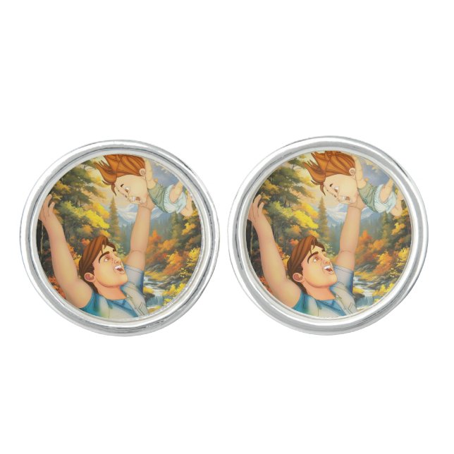 THERE IS NOTHING LIKE A GOOD TUSSLE WITH DAD CUFFLINKS (Front)