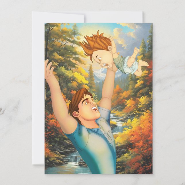 THERE IS NOTHING LIKE A GOOD TUSSLE WITH DAD SAVE THE DATE (Front)