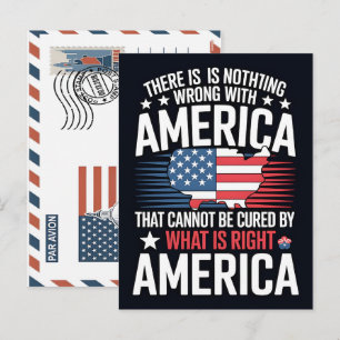 There is nothing wrong with america holiday postcard