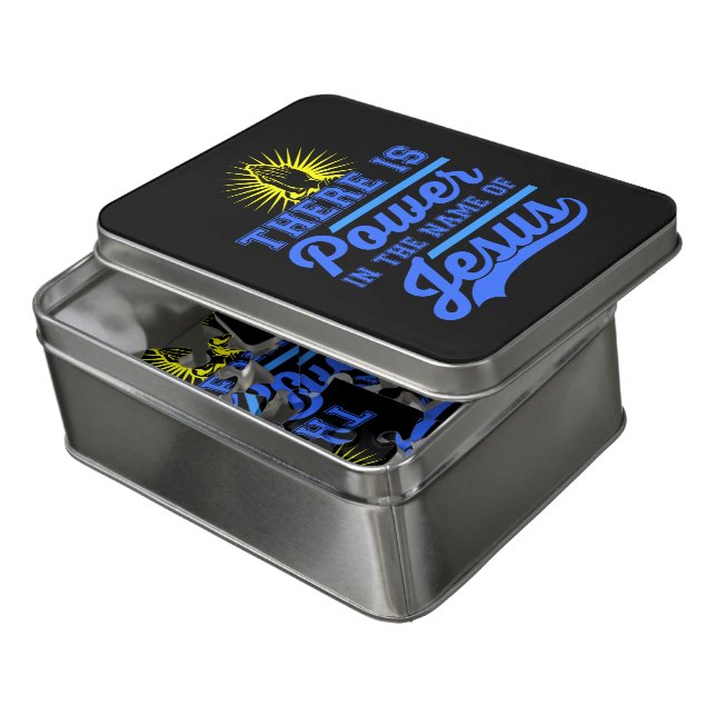 There is Power In the Name of Jesus Jigsaw Puzzle (Lid Open)