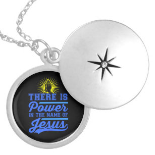 There is Power In the Name of Jesus Locket Necklace