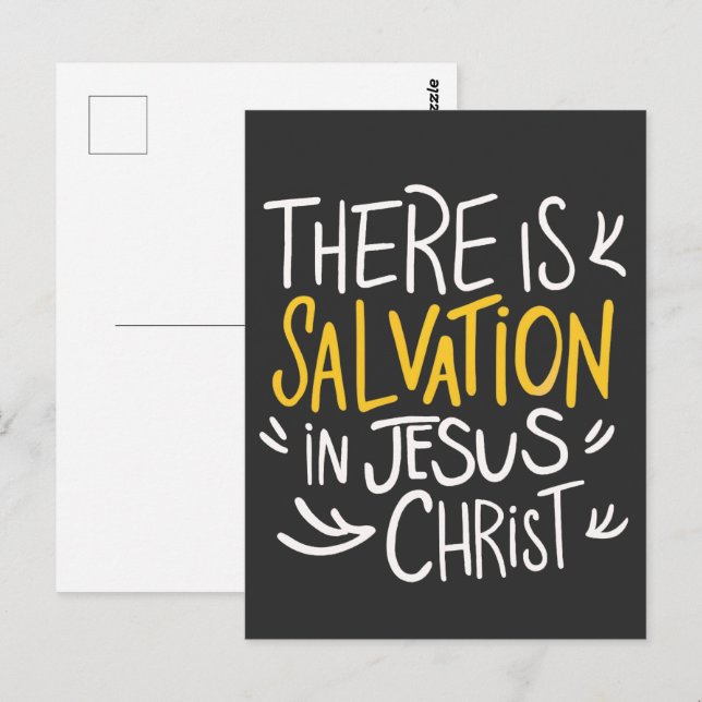 There is Salvation in Jesus Christ Postcard (Front/Back)