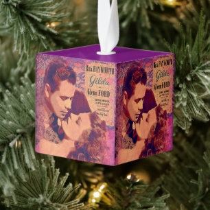 There never was a woman like her! cube ornament