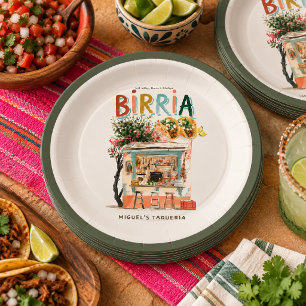 There’s Always Birria Family Taqueria Paper Plates