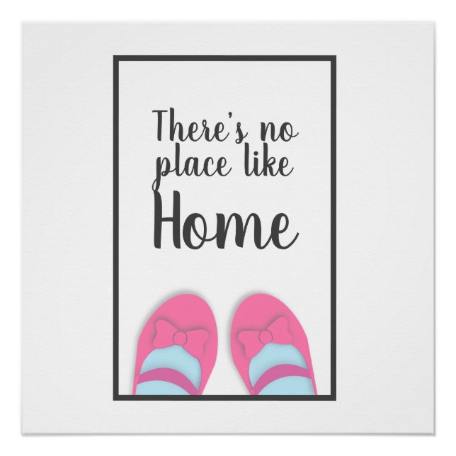 There’s no place like home house warming gift poster (Front)