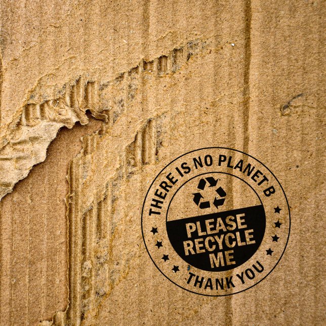 There´s No Planet B, Please Recycle Me,Thank You   Rubber Stamp (Creator Uploaded)