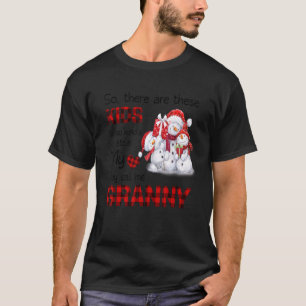 There S These Kids They Call Me Granny Snowman T-Shirt