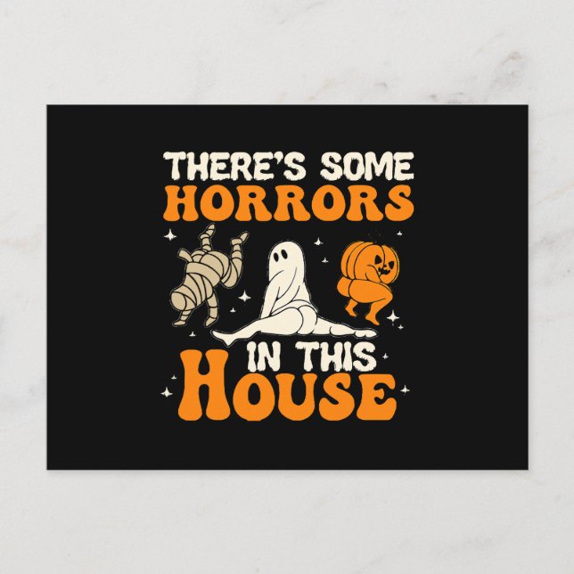 There Some Horrors In This House Funny Humor Hallo Postcard (Front)