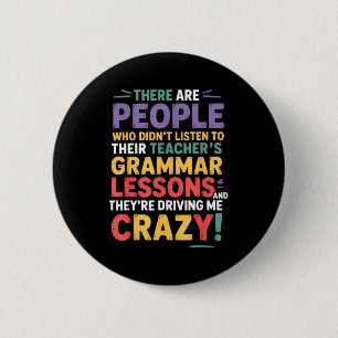 There Their Theyre English Grammar Teacher Funny H Button