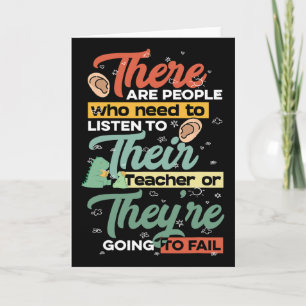 There Their They're English Grammar Teacher Pun Card