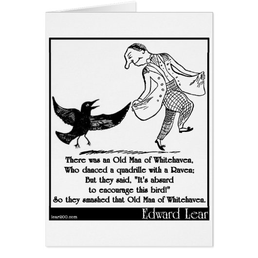There was an Old Man of Whitehaven Cards (Front)