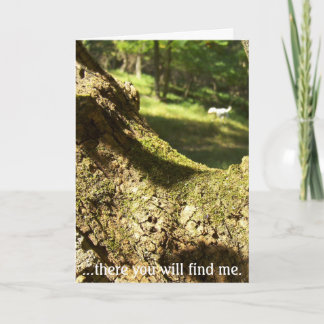 There you will find me. card