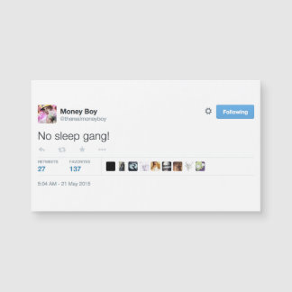 @therealmoneyboy magnetic business card