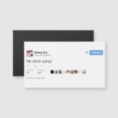 @therealmoneyboy magnetic business card (Front/Back)