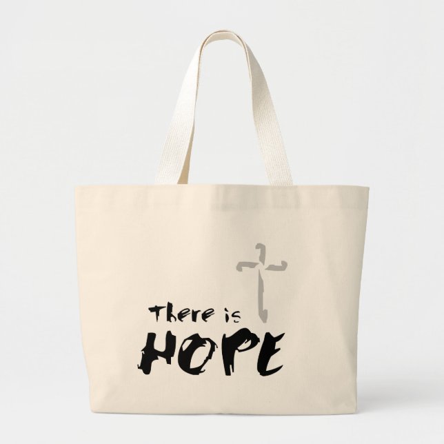Thereis Hope Large Tote Bag (Front)